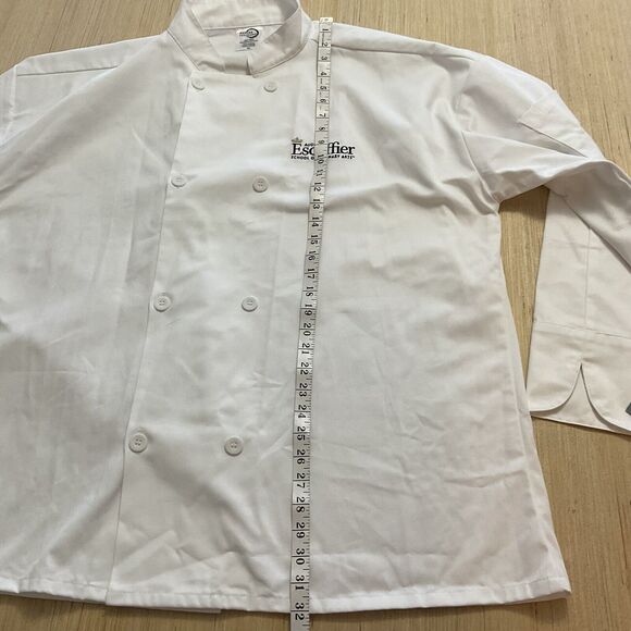 Mercer Culinary Chef Jacket White Unisex Trad Buttons Aug Escoffier Size 2X NEW - Picture 7 of 8